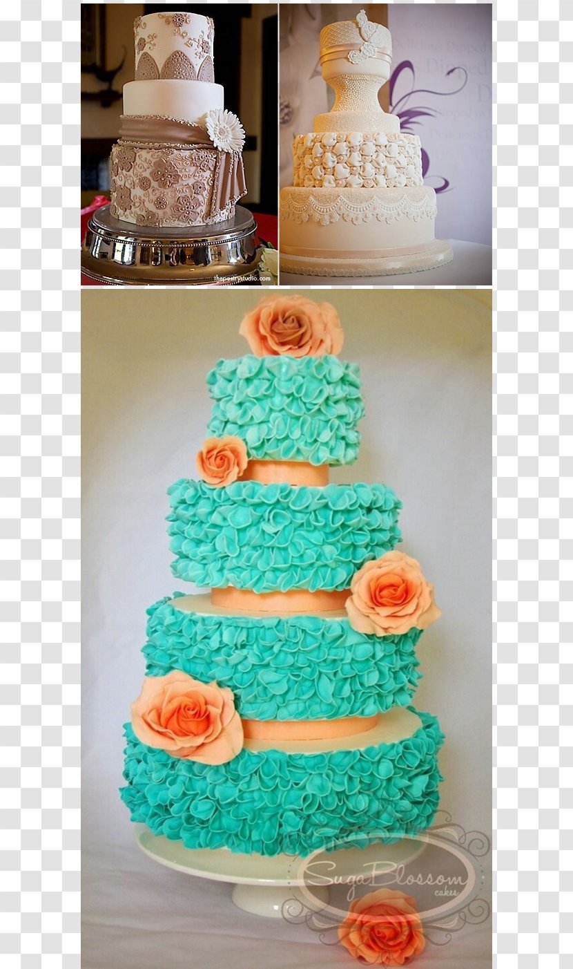 Wedding Cake Buttercream Decorating Cupcake Petit Four - Pasteles Transparent PNG