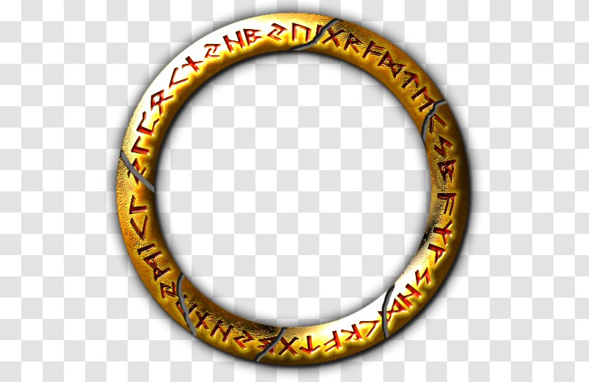 Magic Circle Runes - Yellow Transparent PNG