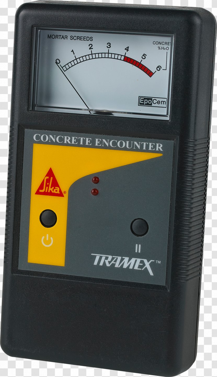 Moisture Meters Sika AG Concrete Meter Hygrometer - Building Materials - Wall Transparent PNG