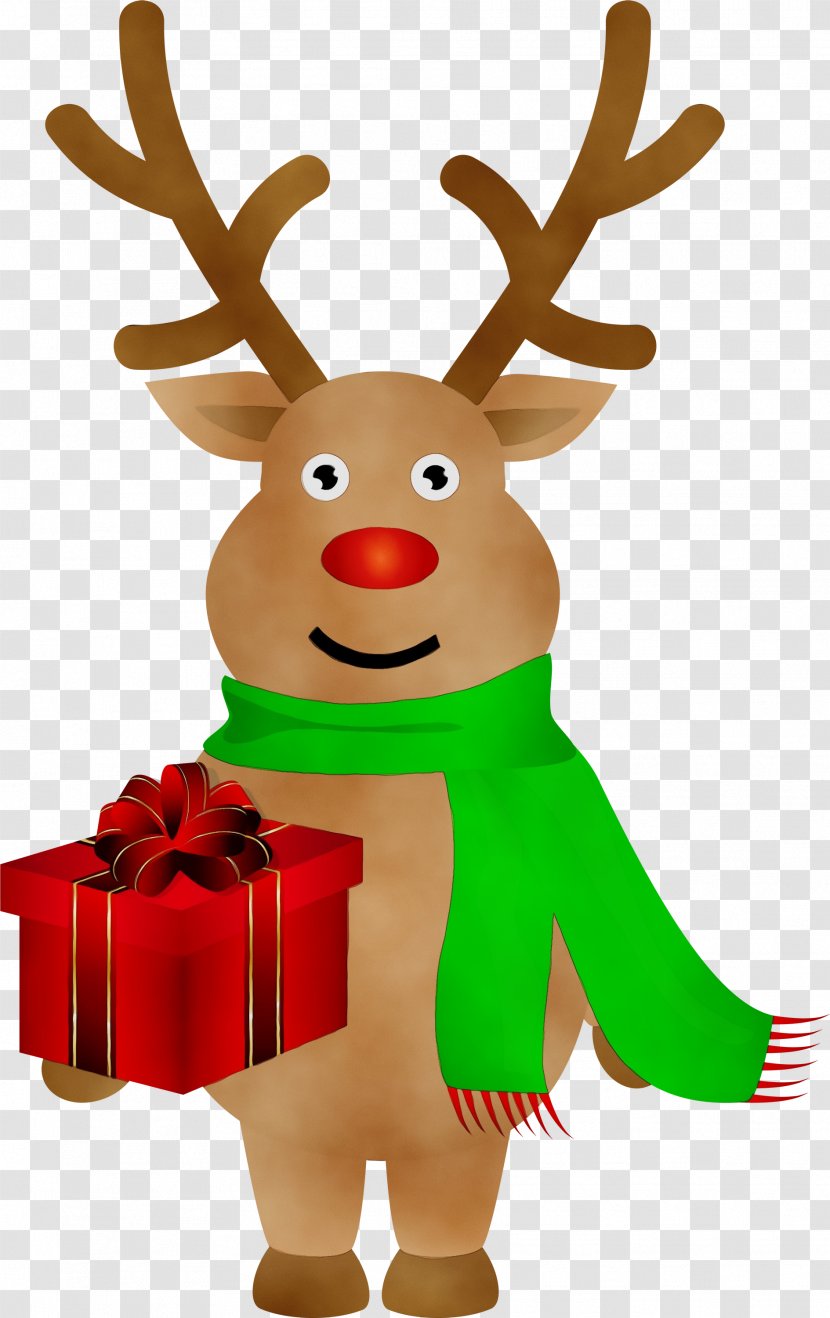 Santa Claus - Deer - Fawn Transparent PNG