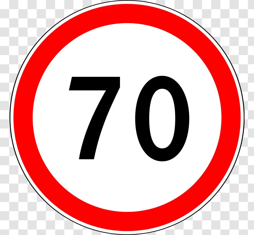 Traffic Sign Speed Limit Light - Road Safety - Roadside Signs Transparent PNG