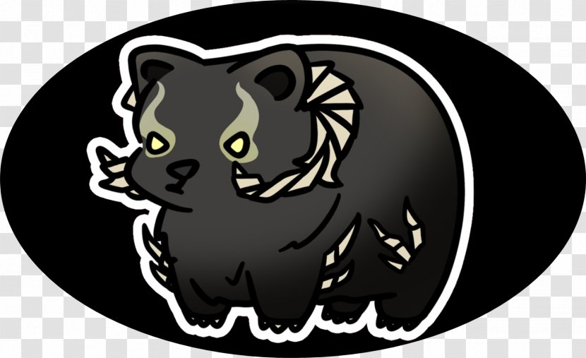 Dog Cat Logo Mammal Font - Black And White Transparent PNG