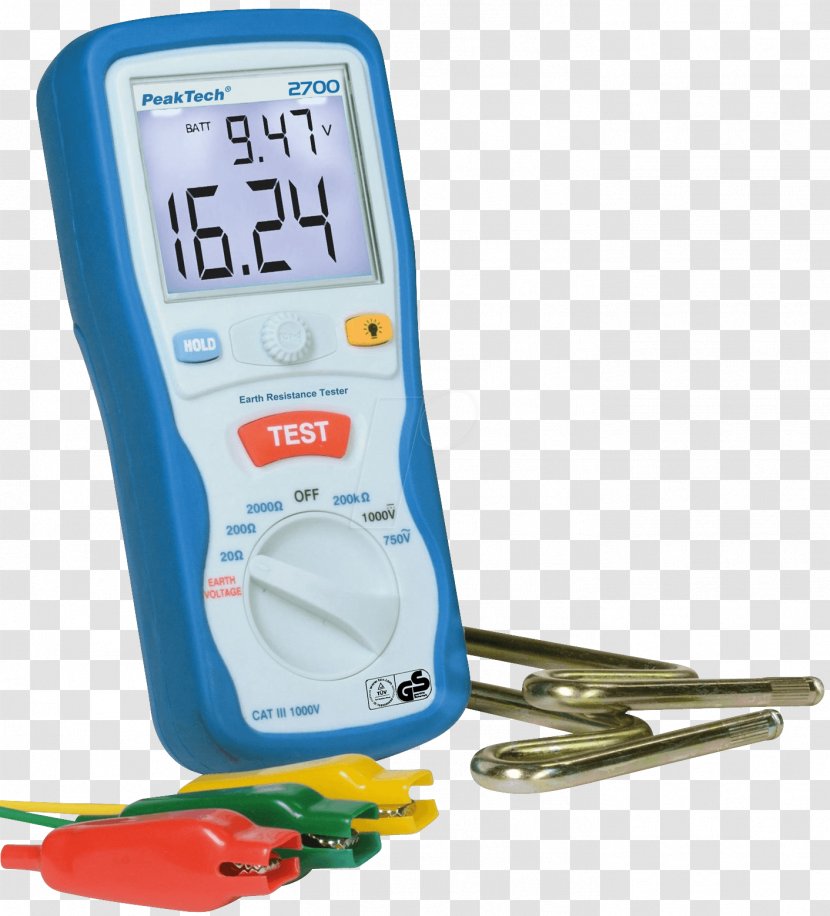 Ground Multimeter Electrical Resistance And Conductance Telluromètre Digital Earth - Gauge - Voltmeter Transparent PNG