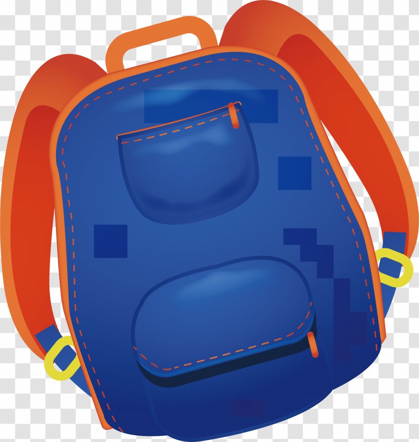 Backpack Blue Vecteur - Red - Sports Transparent PNG