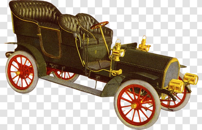 Antique Car Vintage Paper Painting Transparent PNG