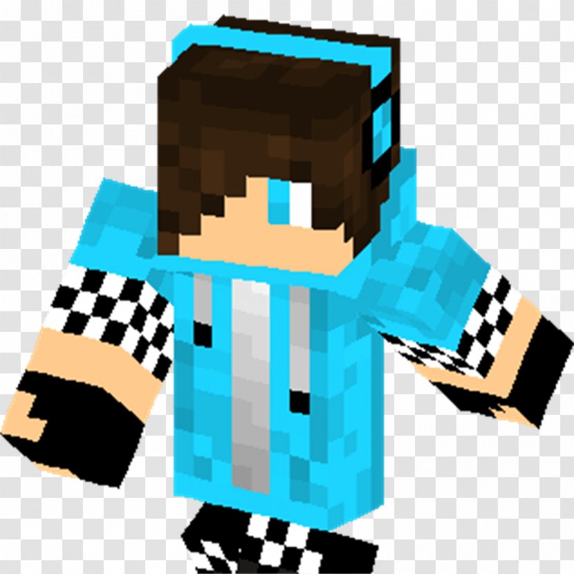 Minecraft Hoodie Boy Blue Video Game - Silhouette Transparent PNG