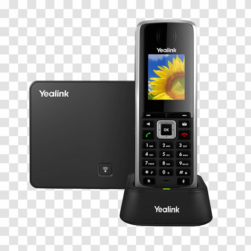 Digital Enhanced Cordless Telecommunications IP-DECT Yealink SIP-W52P VoIP Phone Telephone - Multimedia Transparent PNG