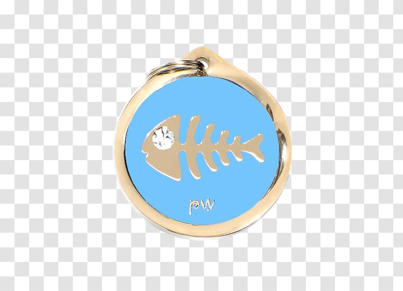 Cat Identifica A Tu Mascota Steel Text Aqua - Medal - Medalla Azul Transparent PNG