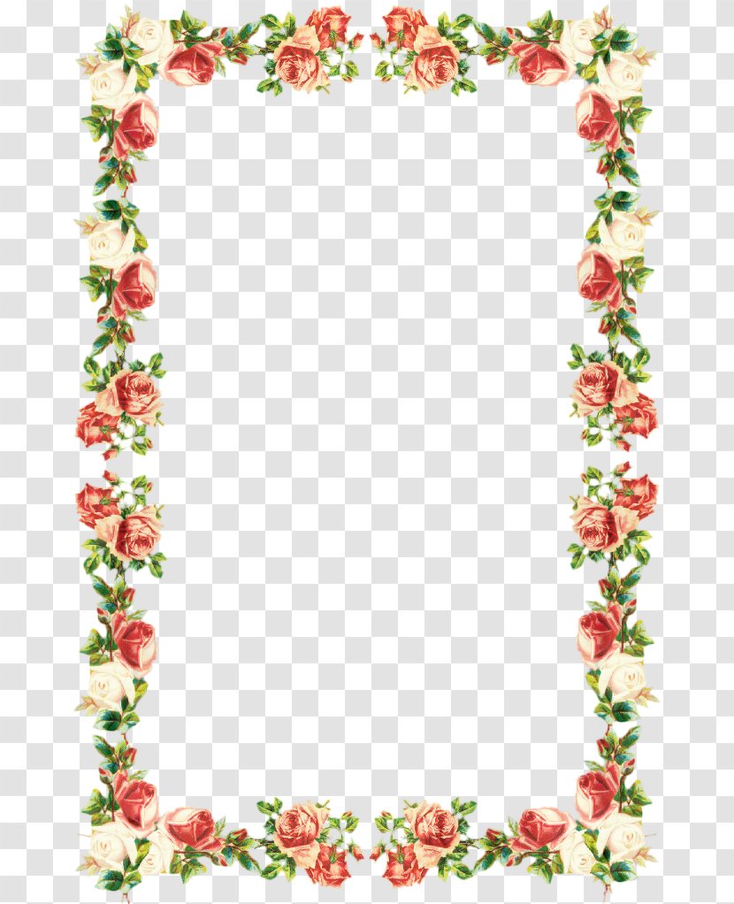 Floral Wreath Frame - Papel De Carta - Interior Design Plant Transparent PNG