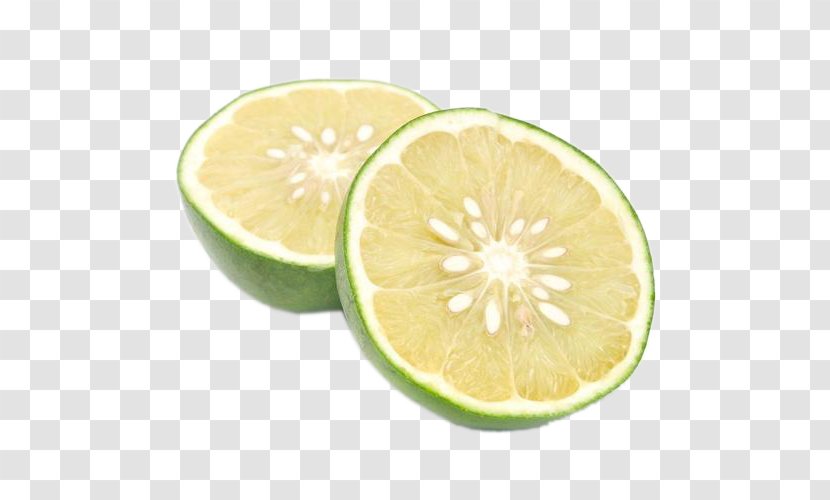 Key Lime Sweet Lemon Persian - Pomelo - Green Cut Grapefruit Transparent PNG
