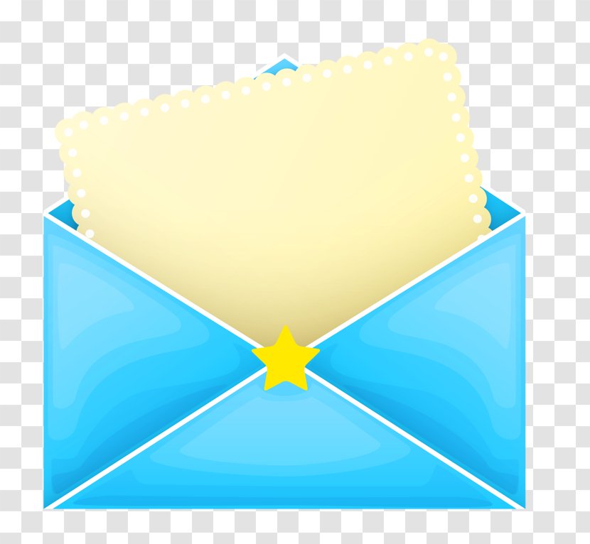 Paper Blue Letter Envelope - Gratis Transparent PNG