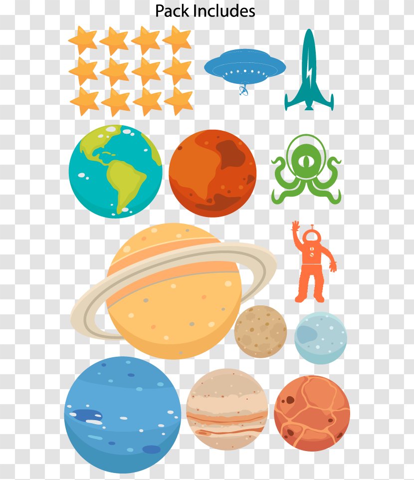 Wall Decal Polyvinyl Chloride Room - Outer Space Transparent PNG