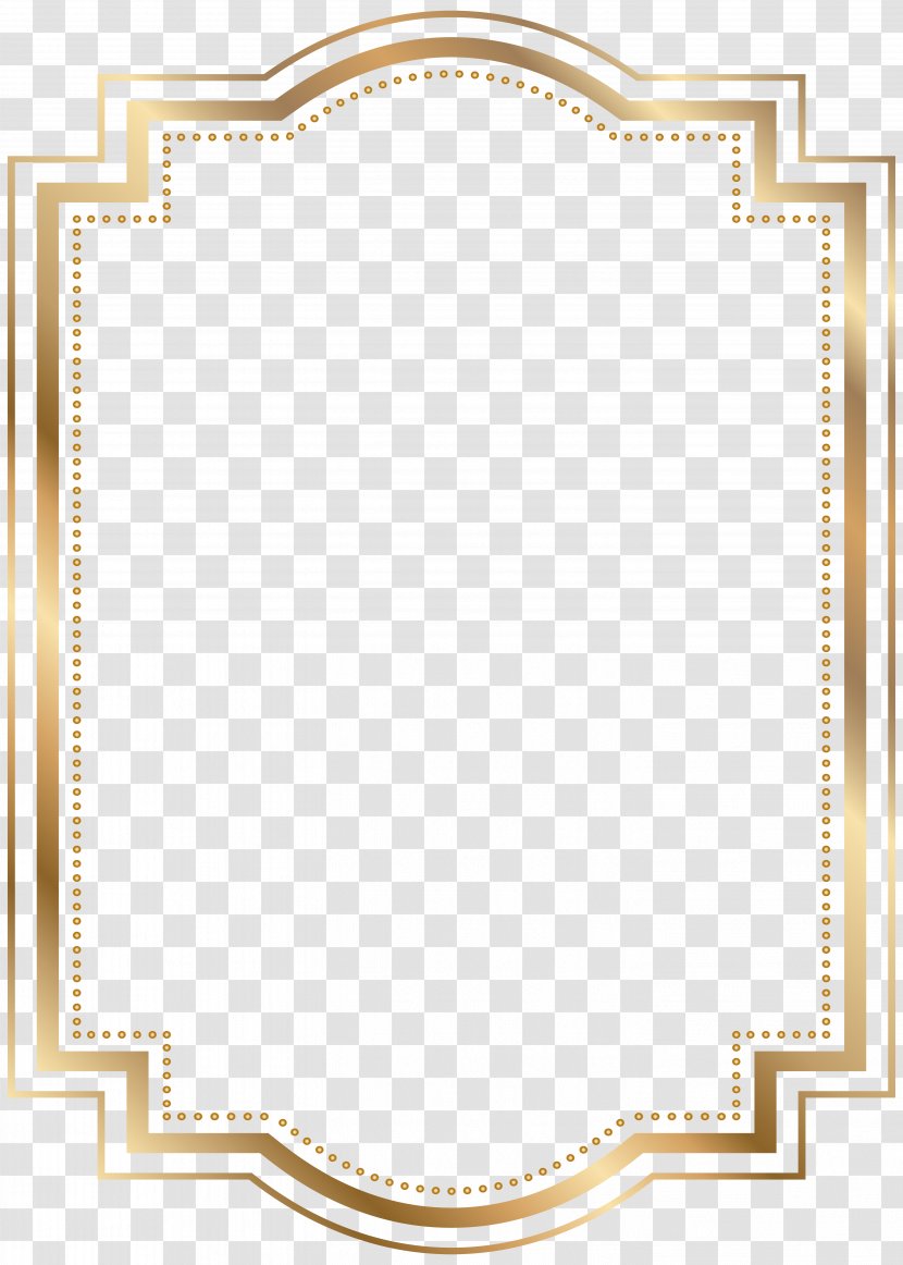 Gold Picture Frames Clip Art - Decorative Arts - Border Transparent PNG