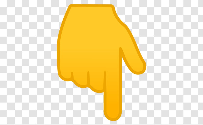 Emoji Digit Finger - Orange Transparent PNG