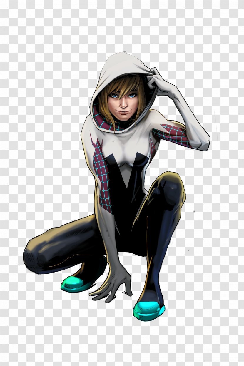 Spider-Man Spider-Woman (Gwen Stacy) (Jessica Drew) Spider-Gwen - Cartoon - Spider Woman Transparent PNG