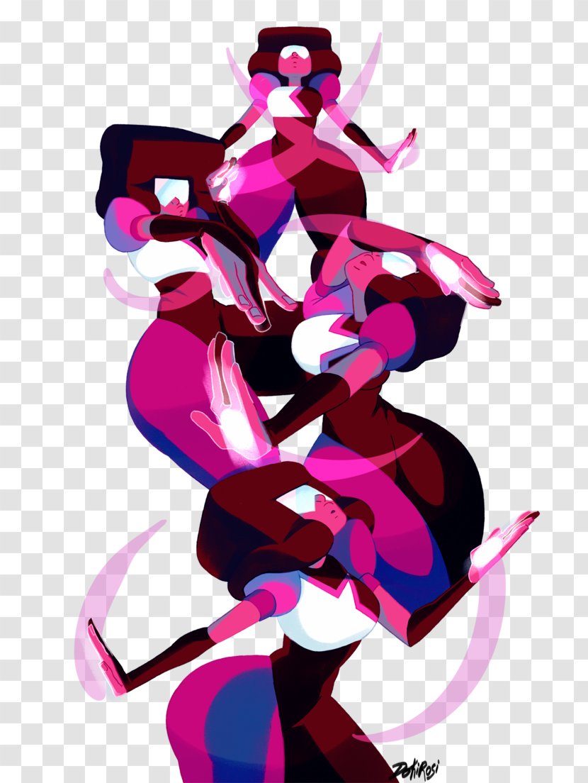 Garnet Stevonnie Fan Art - Silhouette - Lion Dance Transparent PNG