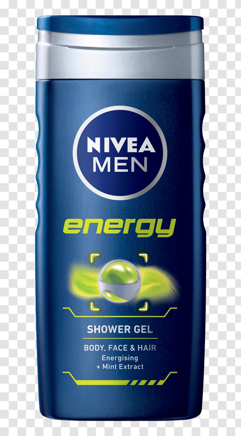Nivea Energy Shower Gel 250 Ml Men Power Refresh - Water Transparent PNG