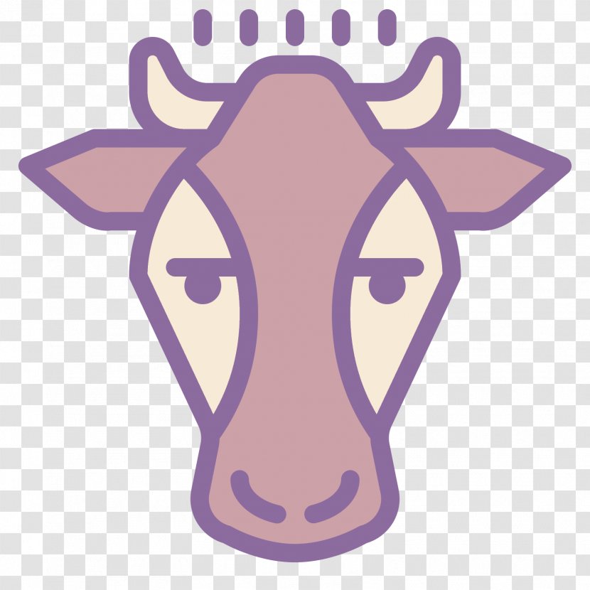 Clip Art - Pink - Cows Icon Transparent PNG