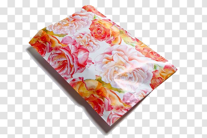 Garden Roses Paper Watercolor Painting Bag Textile - Designer Transparent PNG