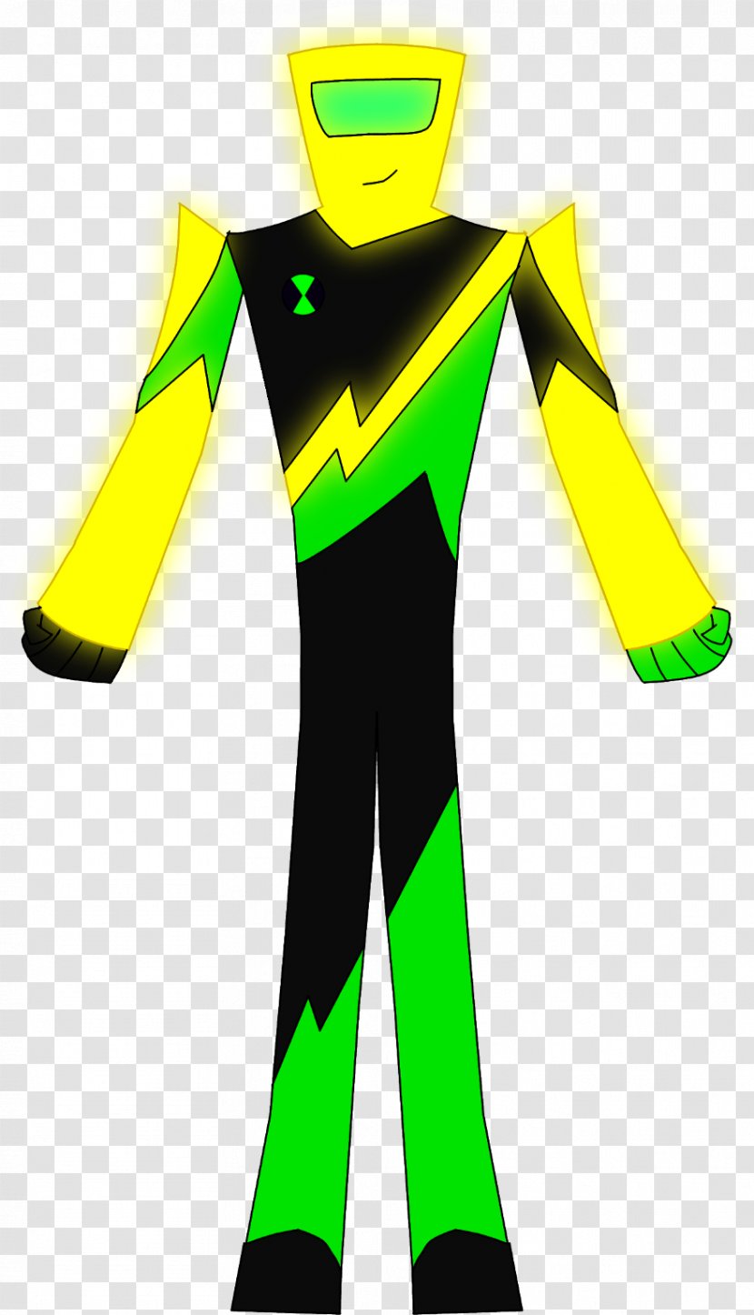 Clothing Yellow Green Sleeve Wetsuit - BEN 10 Transparent PNG