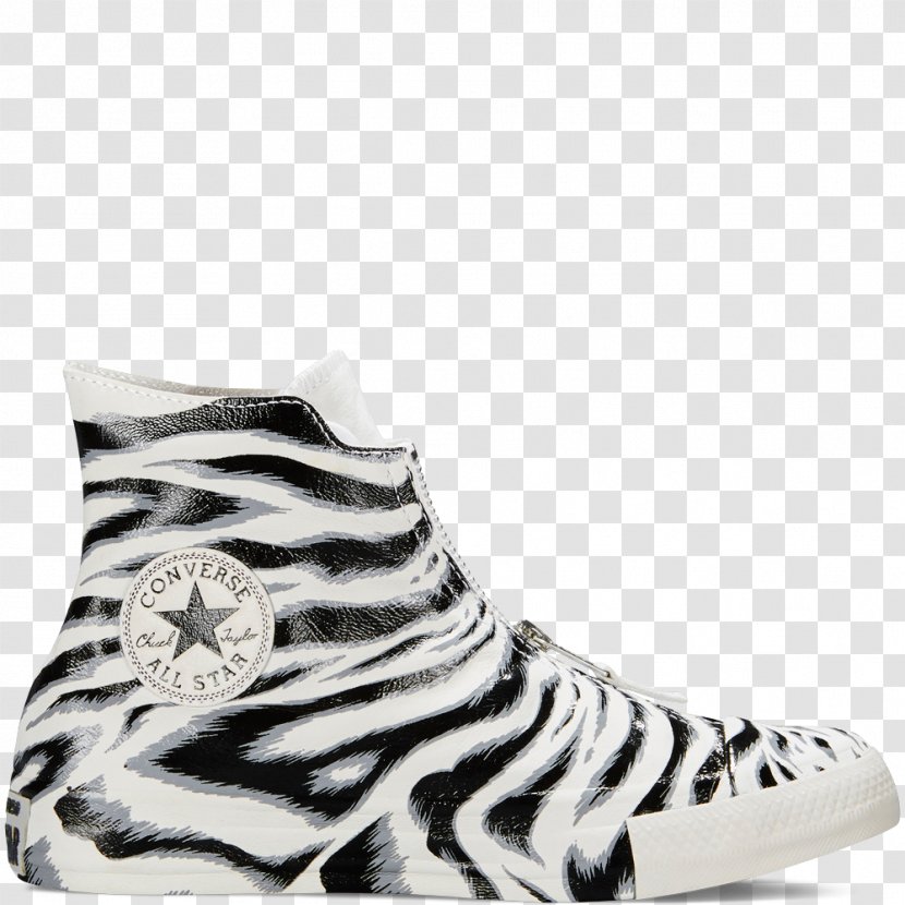 Chuck Taylor All-Stars Converse Sneakers Shoe High-top - Outdoor - Zebra Print Transparent PNG