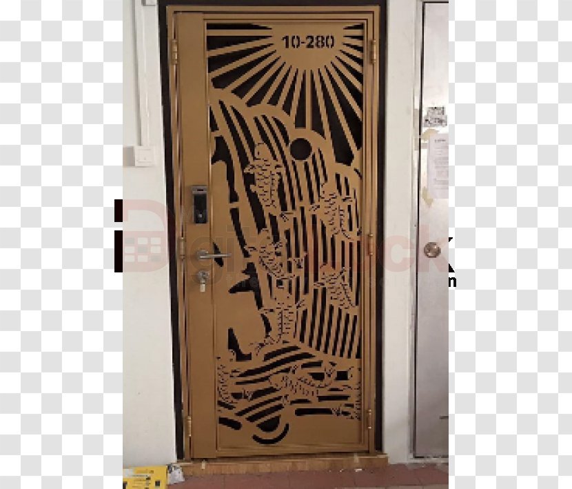 Door Gate Laser Cutting Window - Glass Transparent PNG