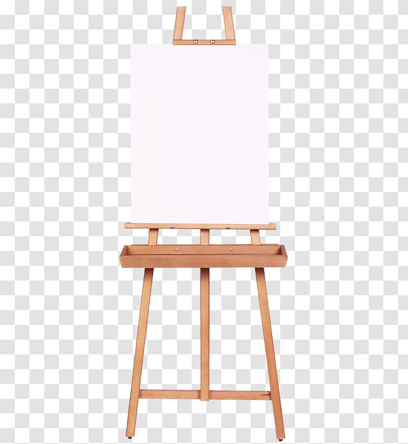 Easel Painting Canvas Artist Wood - Rectangle Transparent PNG