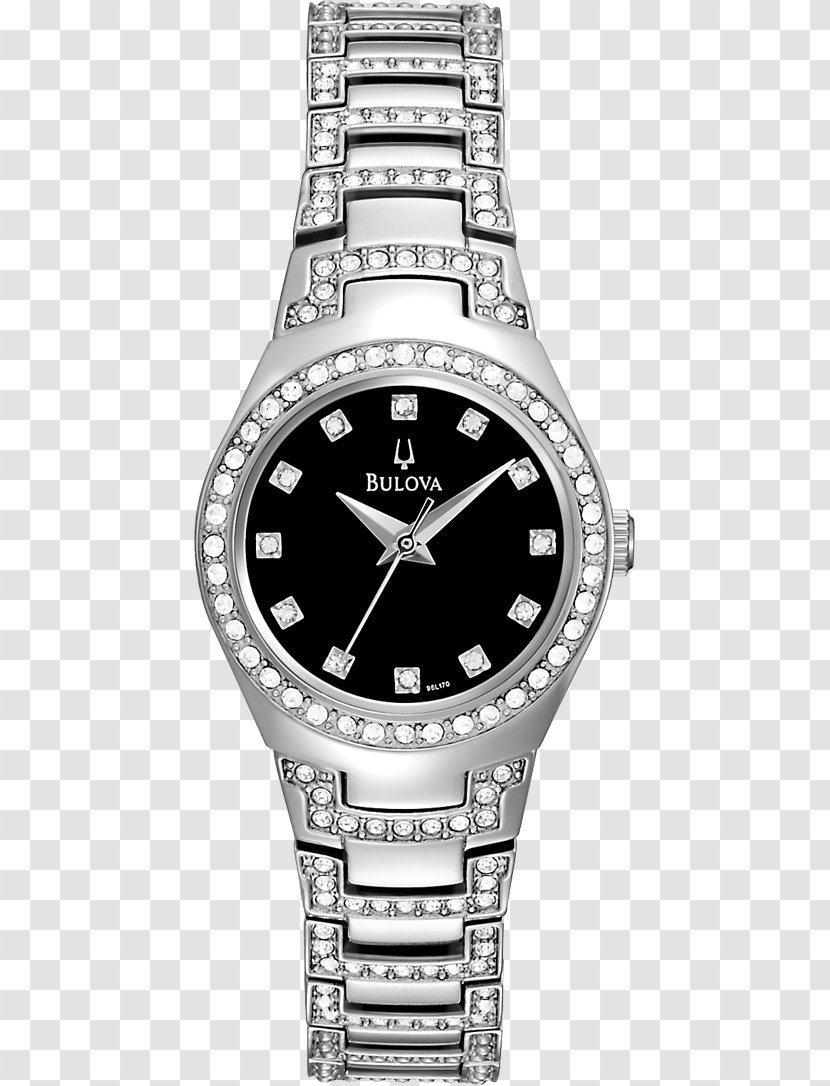 Bulova 96L170 Watch Swarovski AG Crystal - Strap - Women Transparent PNG