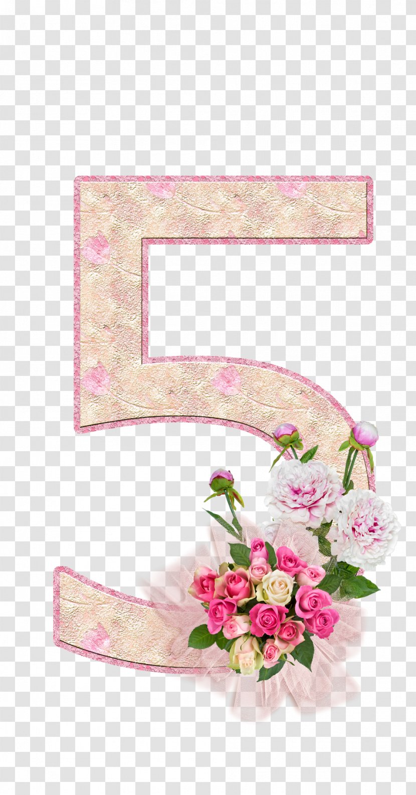 Alphabet Numerical Digit Floral Design Letter - Code - Stencil Transparent PNG