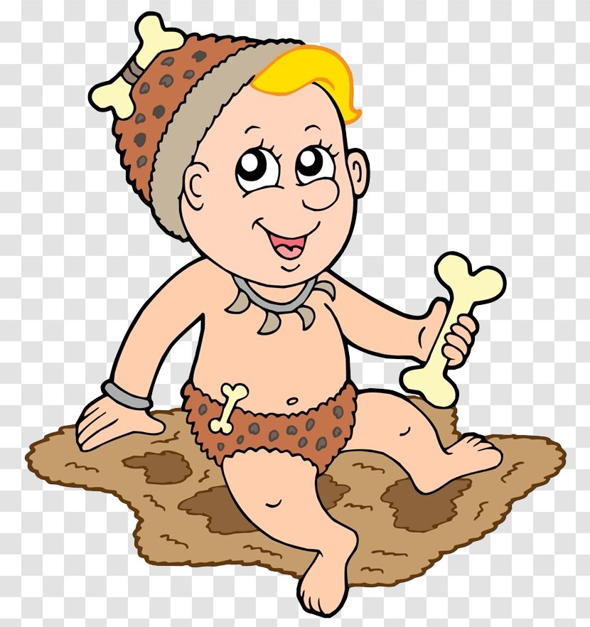 Prehistory Cartoon Royalty-free Illustration - Food - The Baby Takes Bones Transparent PNG