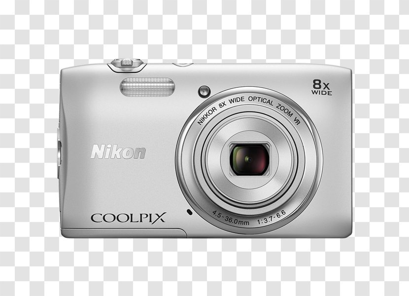 Nikon Coolpix S3600 20.1 MP Digital Camera - Aw100 - 720pSilver Point-and-shoot COOLPIX AW100 Sony Cyber-shot DSC-W830Nikon's P900 Transparent PNG