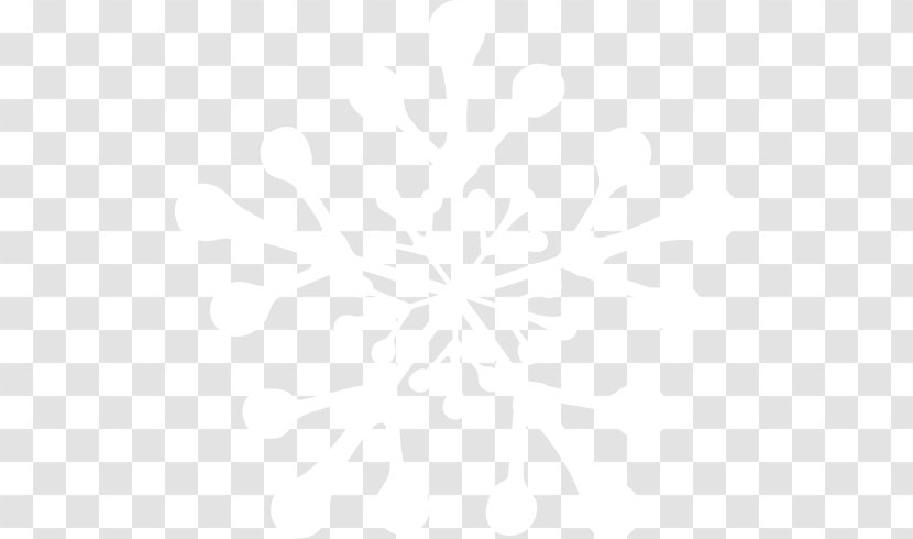 Snowflake Winter Christmas - White - Black Transparent PNG