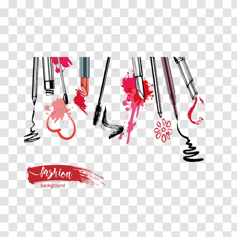 Cosmetics Make-up Artist Royalty-free - Brush - Hand-painted Makeup Transparent PNG