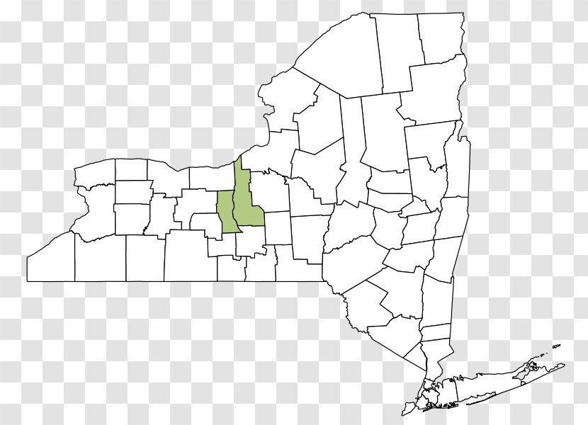 New York City Genesee County, Blank Map Atlas Transparent PNG