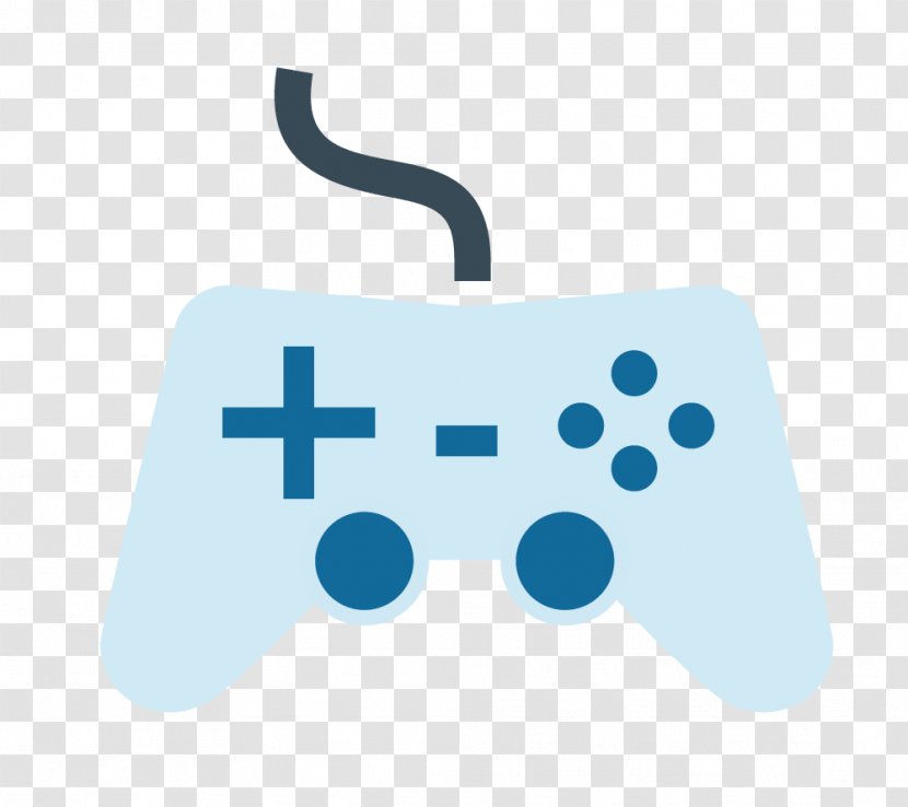 Game Controllers Joystick Logo Video - Blue Transparent PNG