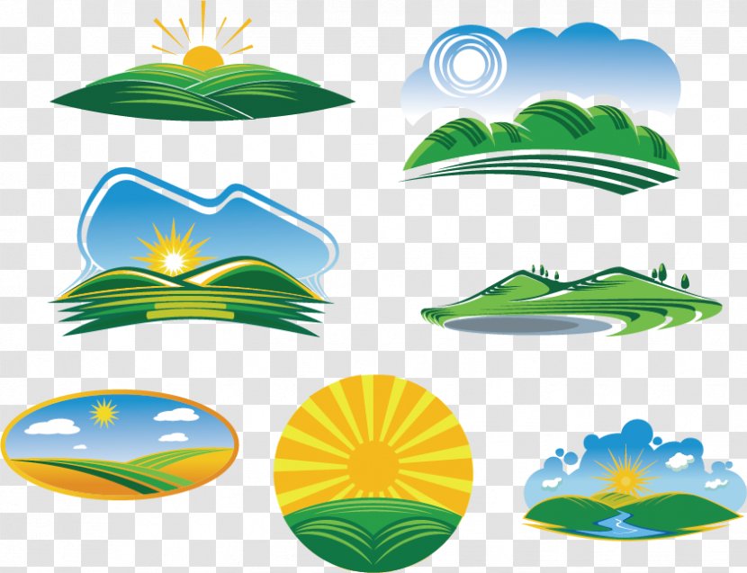 Euclidean Vector Green Illustration - Landscape - Nature Logo Transparent PNG