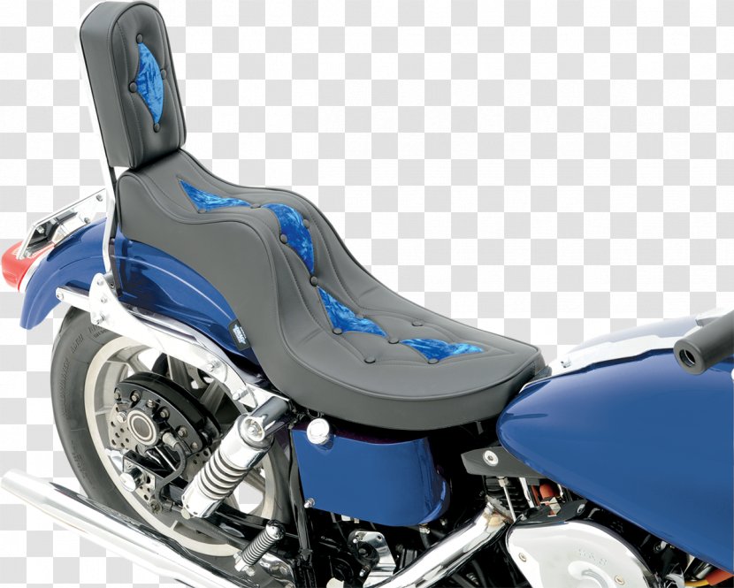 Harley-Davidson Super Glide Motorcycle Panhead Engine Chopper - Saddle Transparent PNG