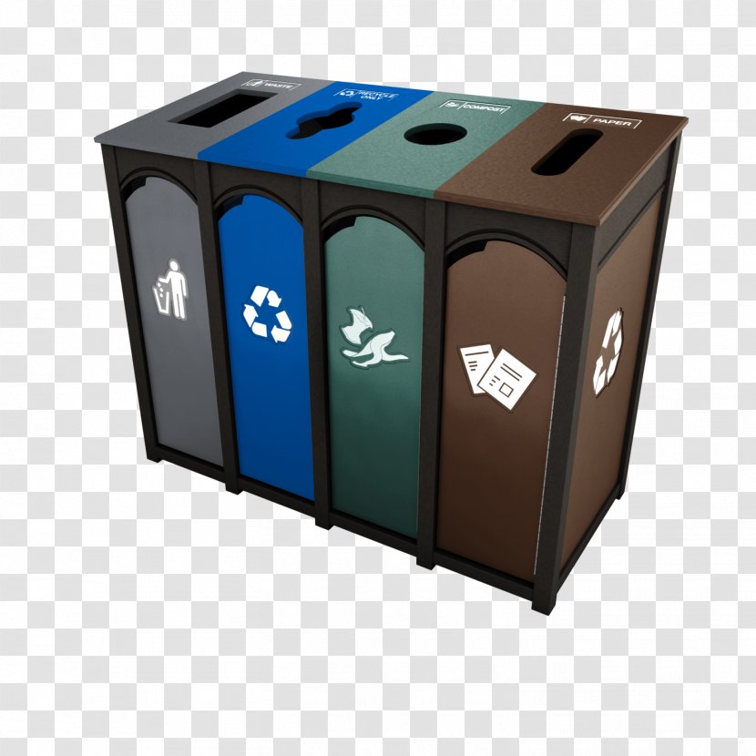 Rubbish Bins & Waste Paper Baskets Recycling Bin Plastic - Recycle Transparent PNG