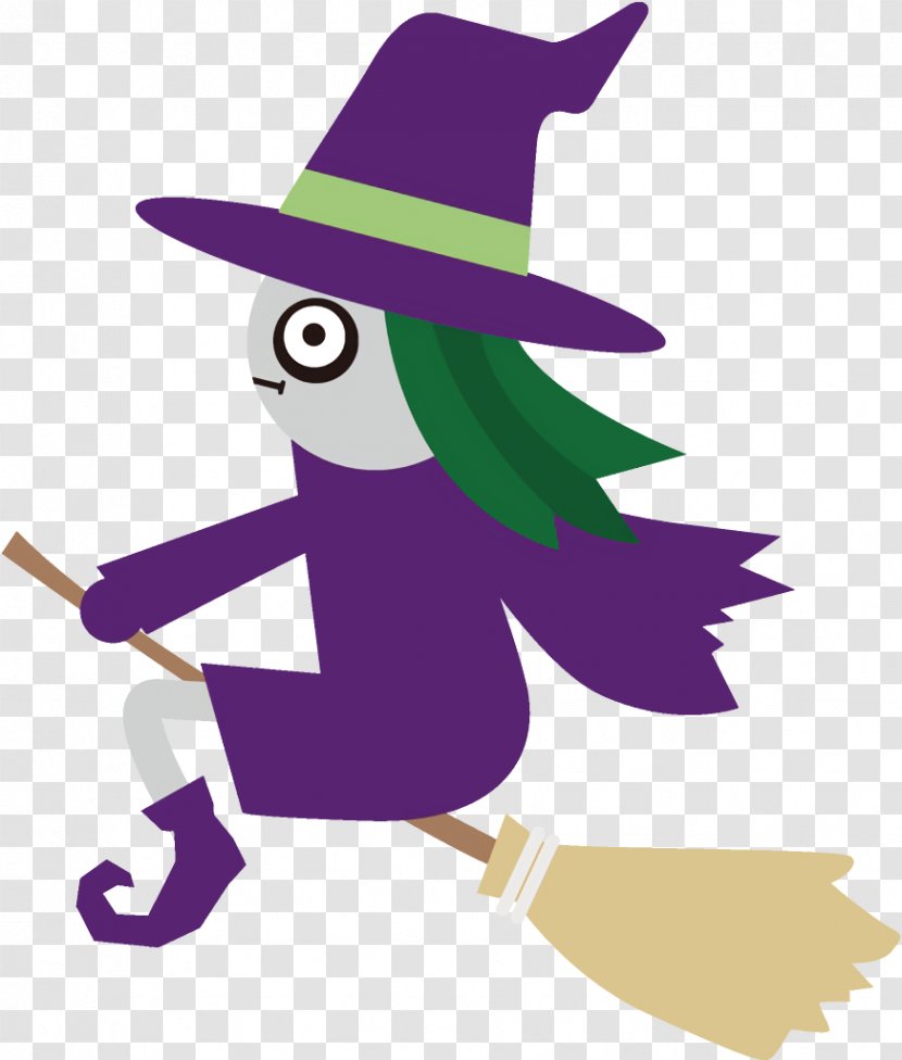 Witch Halloween - Cartoon - Hat Costume Transparent PNG