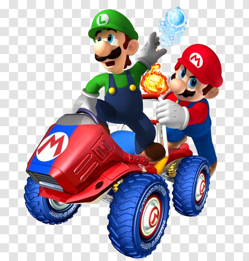 Mario Kart: Double Dash Kart 7 Bros. Bowser - Luigi Transparent PNG