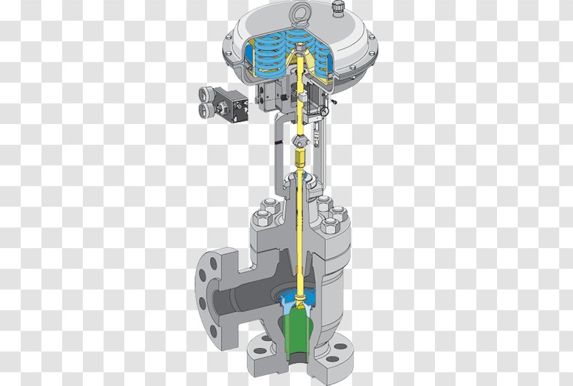 Control Valves Globe Valve Angle Seat Piston Actuator Transparent PNG