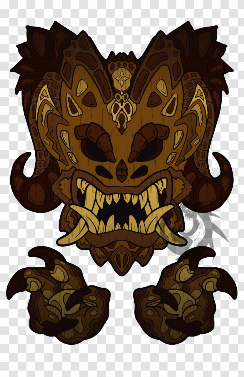 Traditional African Masks Dragon Image - Legendary Creature - Tiki Mask Transparent PNG