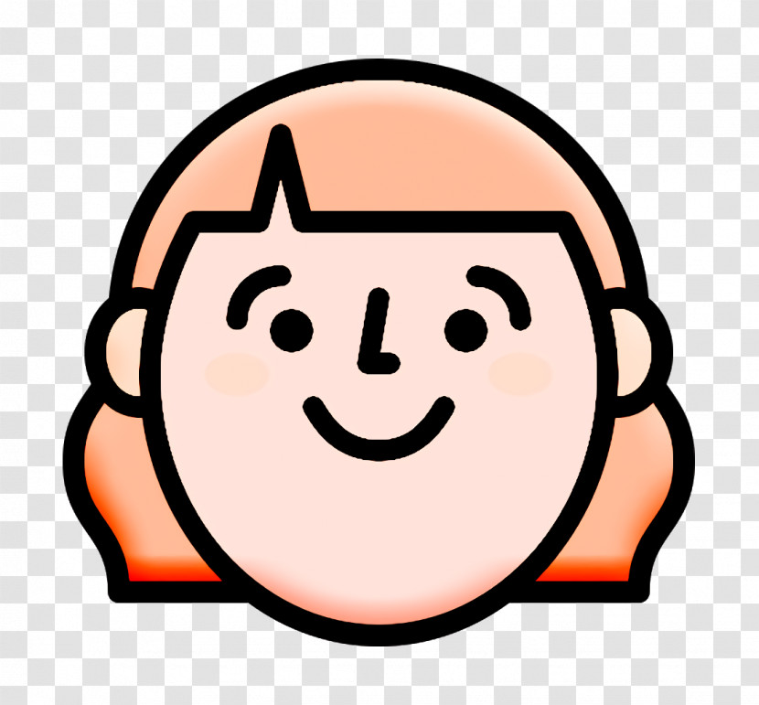 Woman Icon Happy People Icon Emoji Icon Transparent PNG