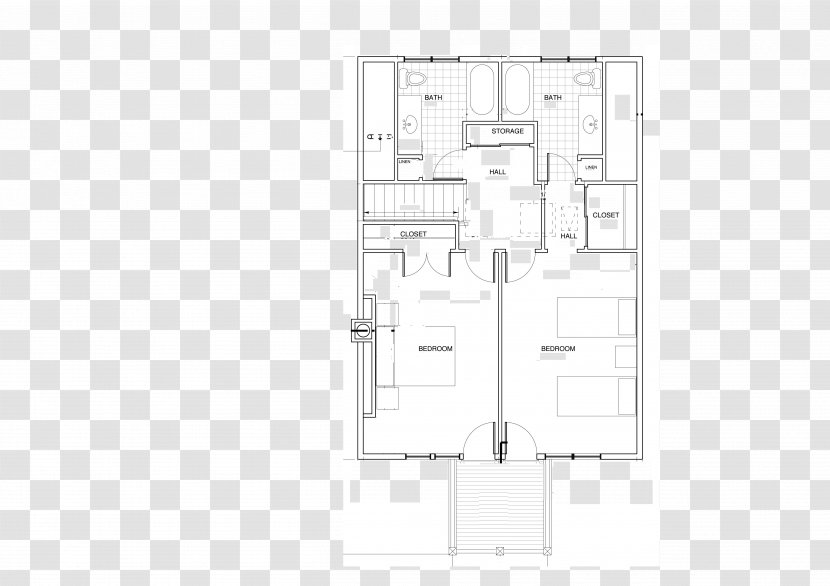 Floor Plan Furniture Line Angle - Structure - A Roommate On The Upper Transparent PNG