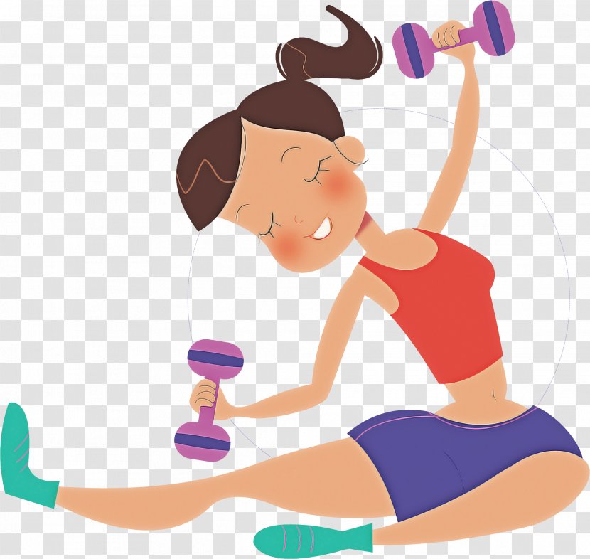 Arm Cartoon Clip Art Joint Physical Fitness - Exercise Equipment Dumbbell Transparent PNG