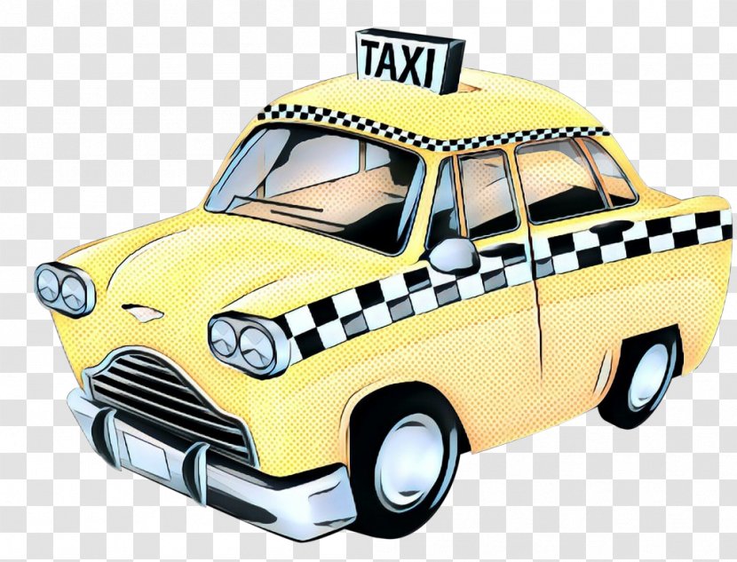 Classic Car Background - Taxi - Compact Toy Vehicle Transparent PNG