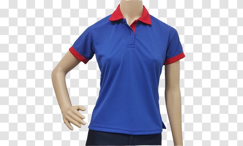 Polo Shirt T-shirt Blue Neck Uniform - Team Sport Transparent PNG