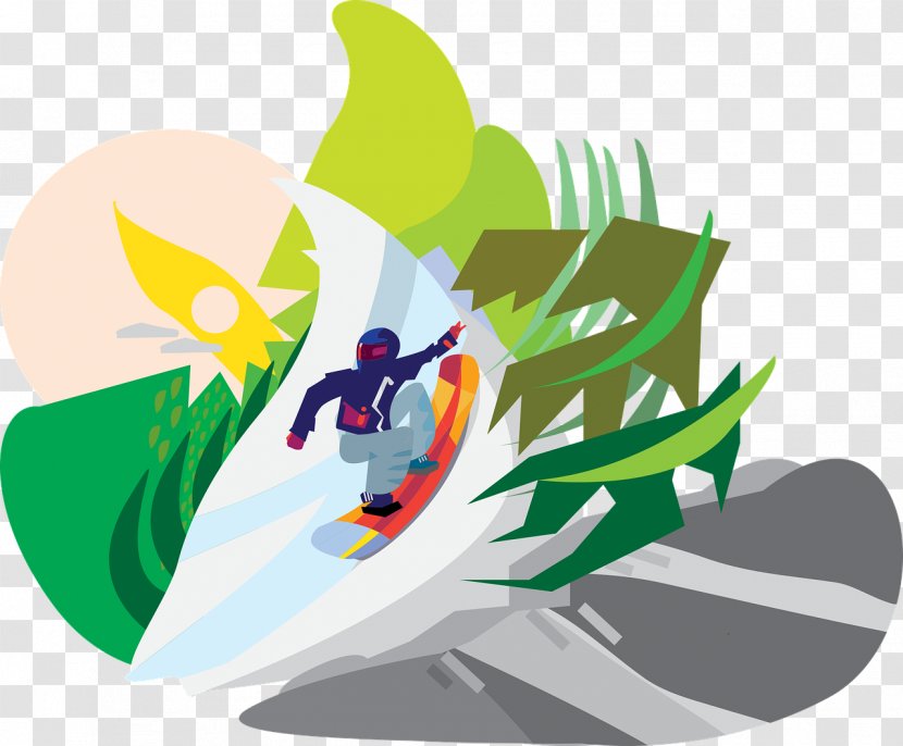 Snowboarding Backcountry Skiing - Leaf - Snowboard Transparent PNG