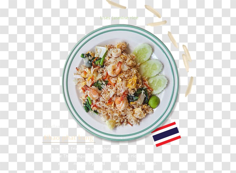 Thai Fried Rice Yangzhou Cuisine Nasi Goreng - Stir Frying Transparent PNG