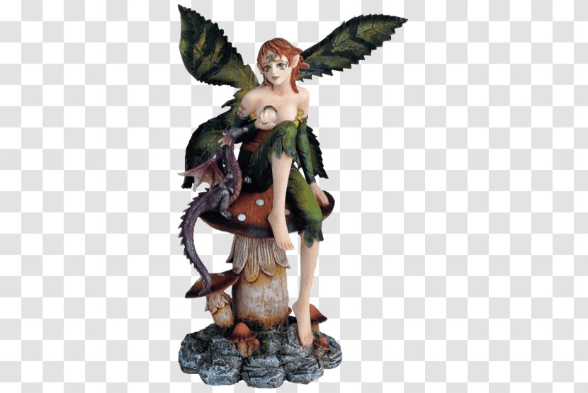 Figurine Pixie Statue The Fairy With Turquoise Hair Transparent PNG